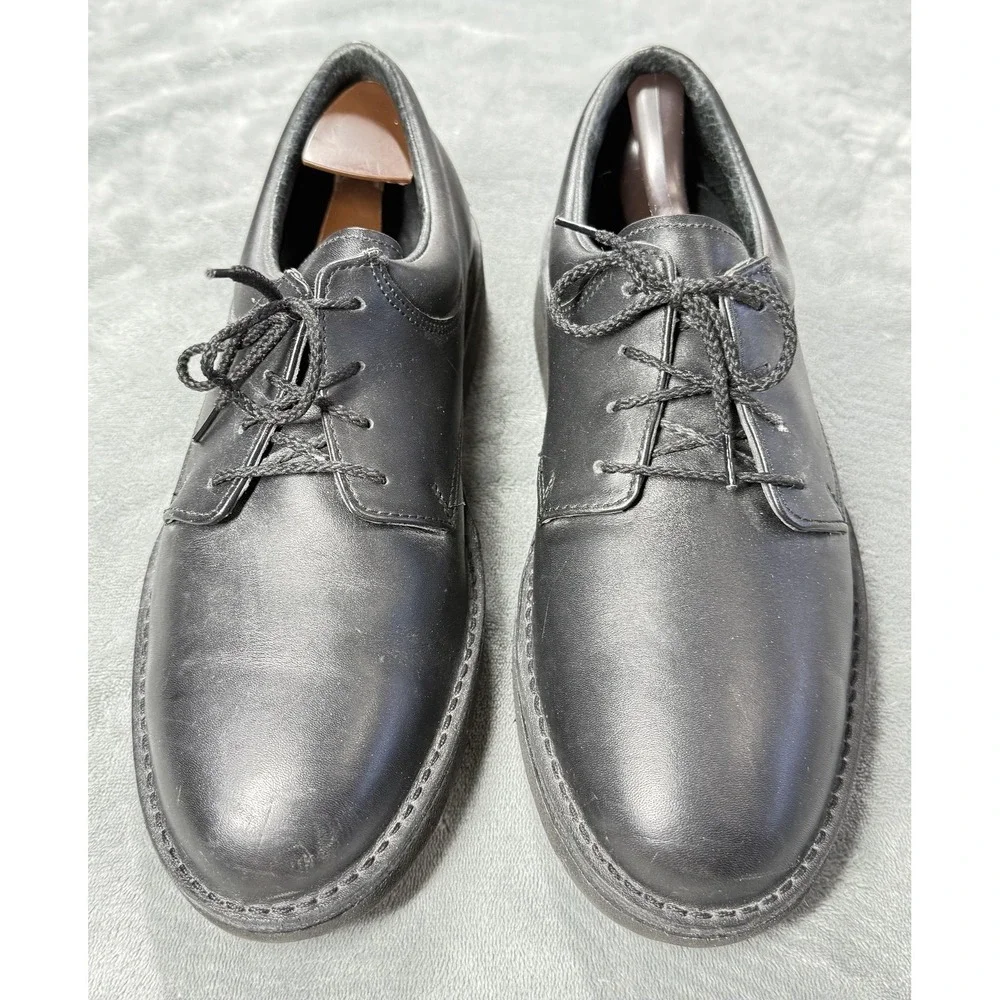 Eva-Tech Footonic II Shoes Mens Size‎ 9.5 E Black Leather Casual Work Comfort